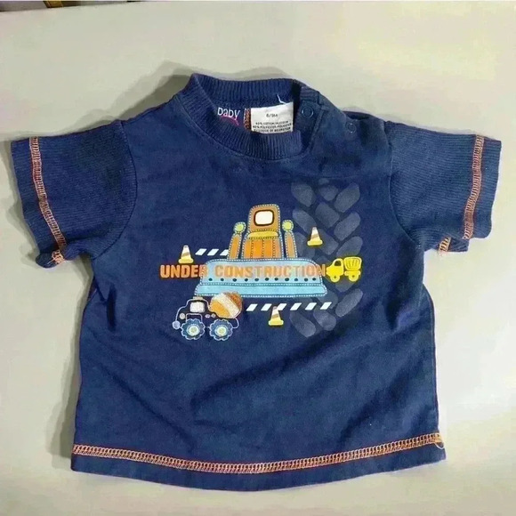 100% cotton vintage baby boy short sleeve tee shirt stitching detail no flaws - Picture 1 of 3